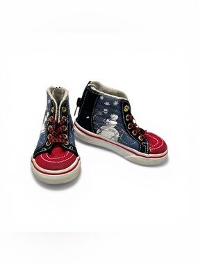 Vans x Disney Toddler Sk8-Hi Zip Sneakers Nightmare Before Christmas Town‎ Sz 5